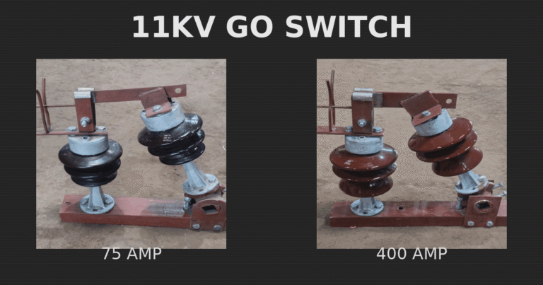 11kV GO Switch 75 Amp and 400 Amp outdoor gang operated switch for power distribution line